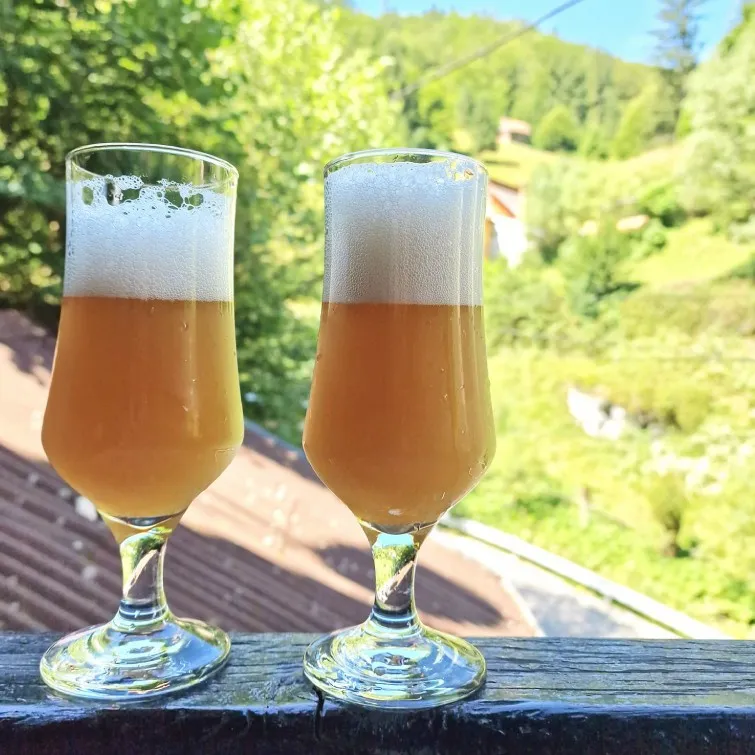 Our first beer, a NEIPA, 4.5% ABV